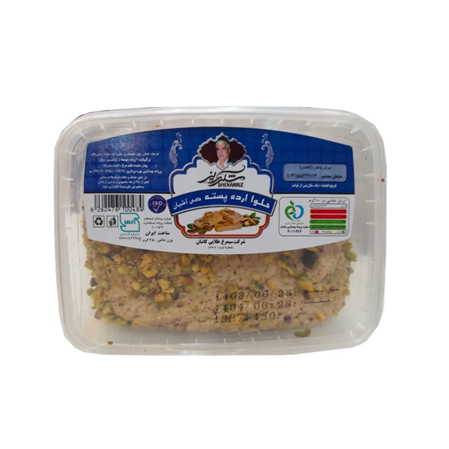 حلوا ارده پسته ای شکرریز کاشان 350 گرمی