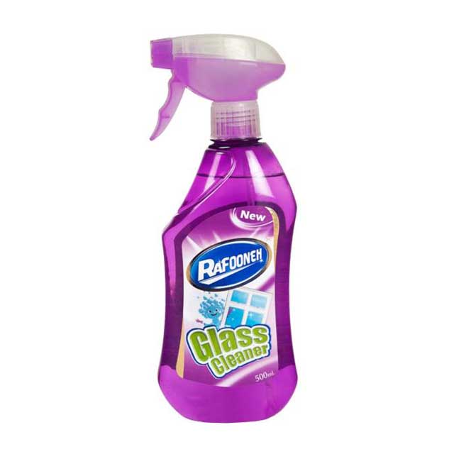 اسپری شیشه پاک کن بنفش رافونه 500 میلی لیتری
