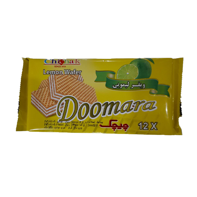 ویفر لیمویی دومارا چیچک 120 گرمی