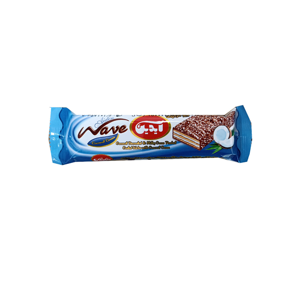 ویفر نارگیلی با روکش کاکائویی آیدین 20 گرمی