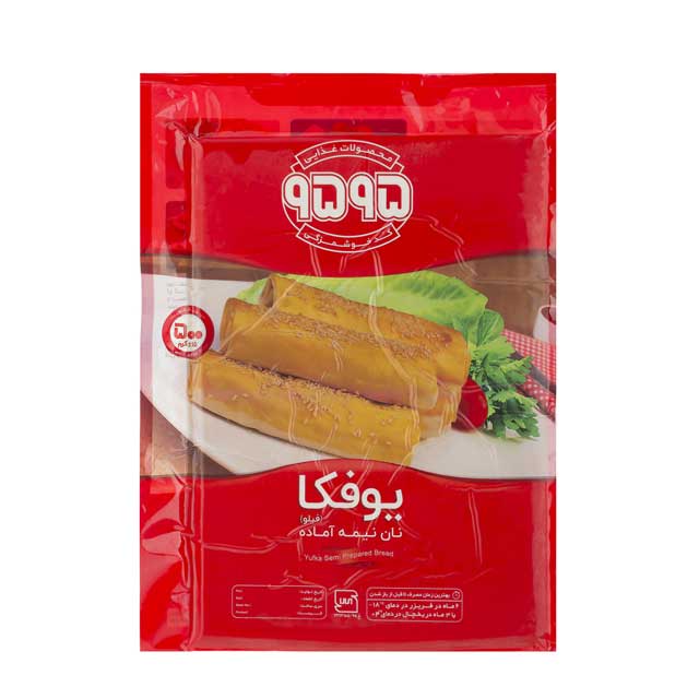 نان نیمه آماده مستطیل یوفکا 9595 بسته 500 گرمی