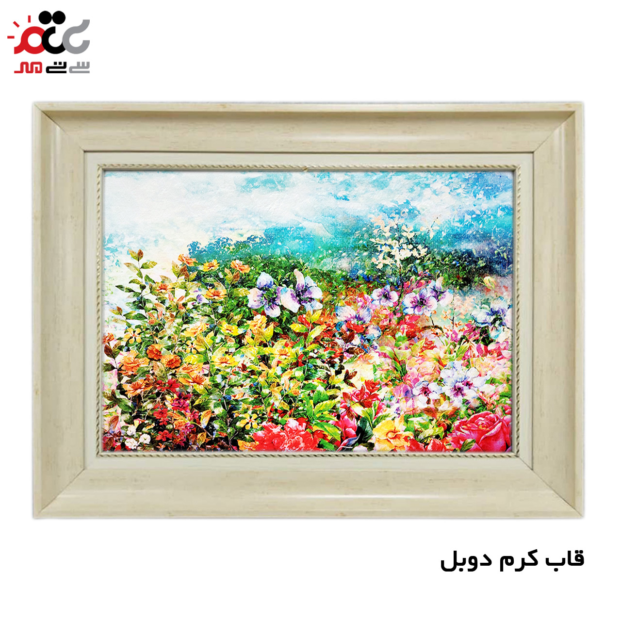 تابلو فرش چاپی طرح گل کد 12030 سایز 70×50 سانتی متری
