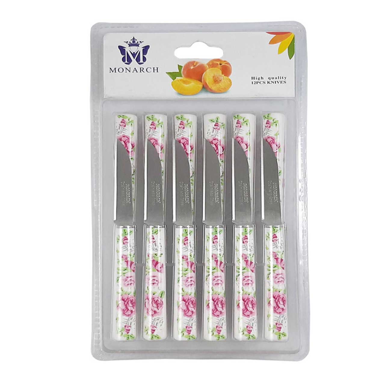 چاقو میوه خوری مونارچ کد M2 بسته 12 عددی