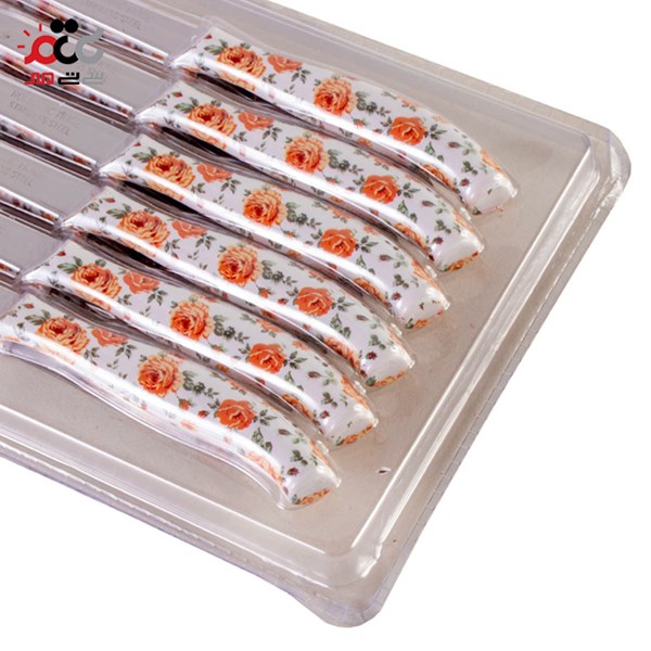 کارد رومانتیک هوم طرح گل بسته 12 عددی