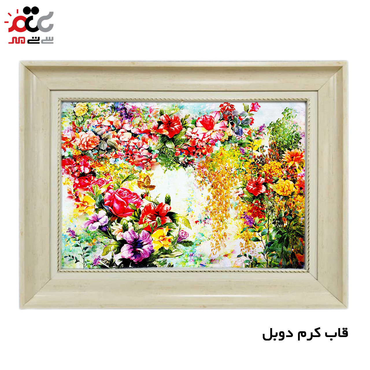 تابلو فرش چاپی طرح گل کد 12028 سایز 60×40 سانتی متری