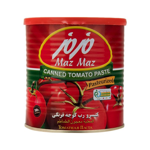 کنسرو رب گوجه فرنگی مزمز 800 گرمی