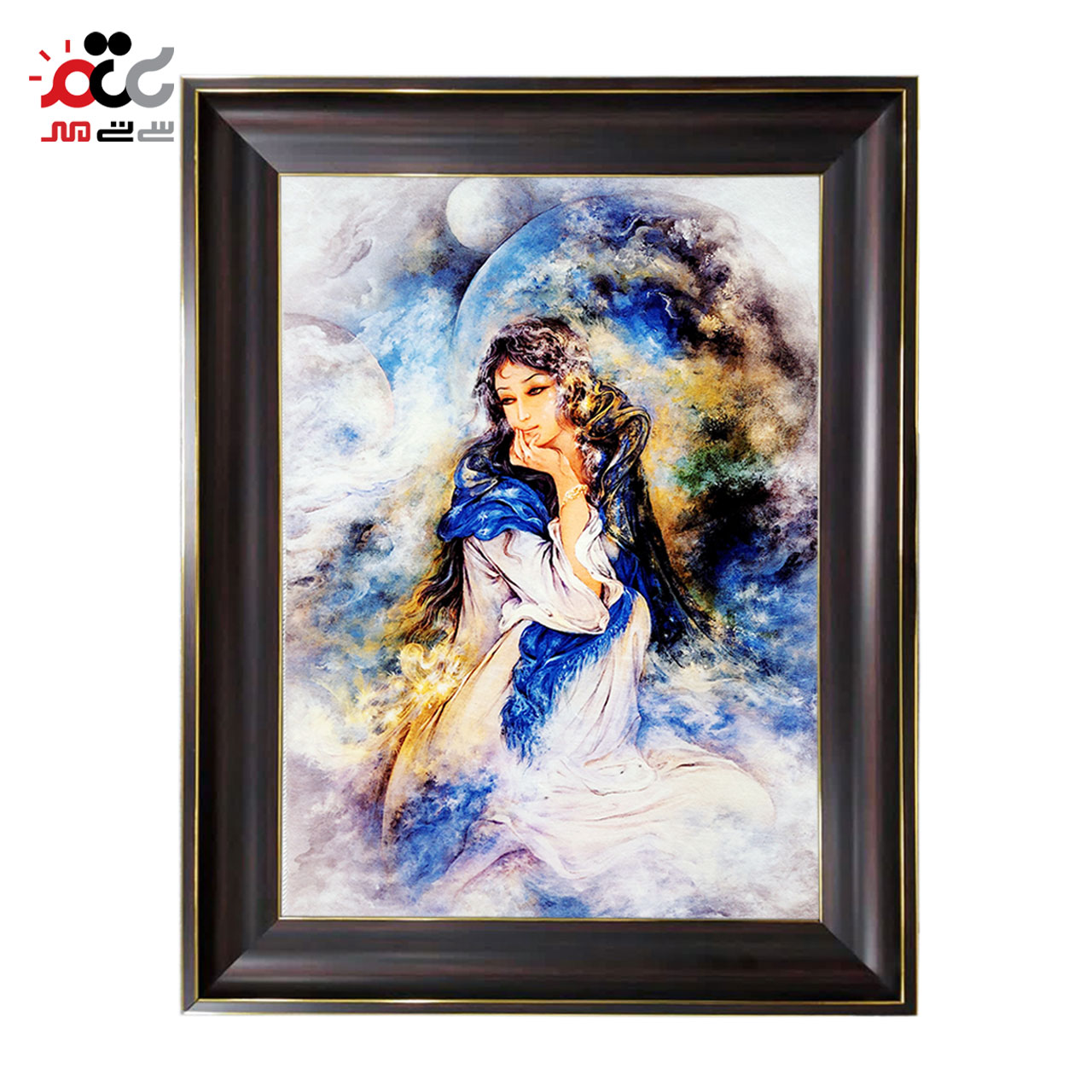 تابلو فرش چاپی طرح مینیاتوری کد 16001 سایز 50×35 سانتی متری