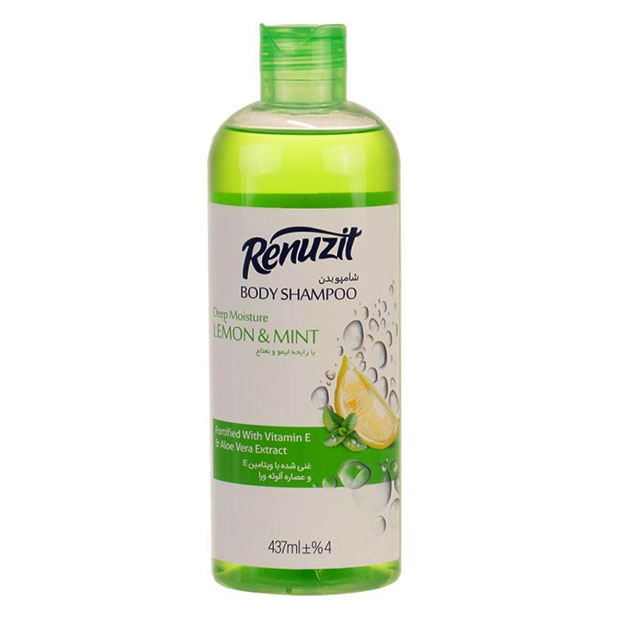 شامپو بدن حاوی لیمو و نعنا رینوزیت 437 میلی لیتری