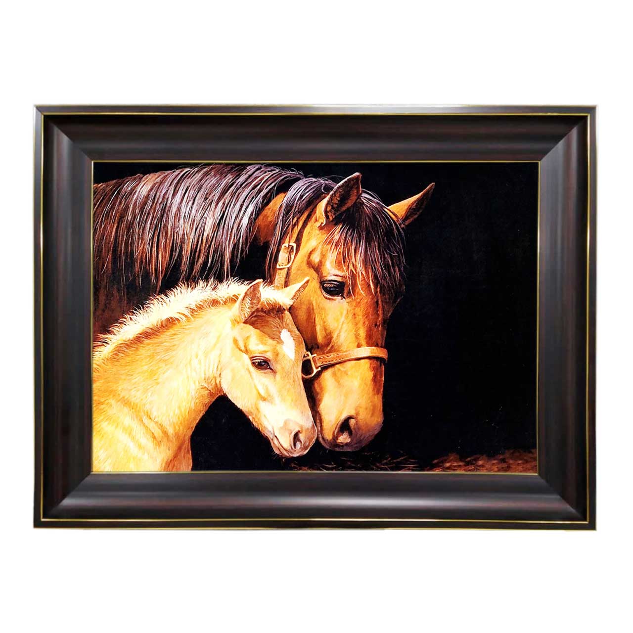 تابلو فرش چاپی طرح اسب کد 14016 سایز 60×40 سانتی متری