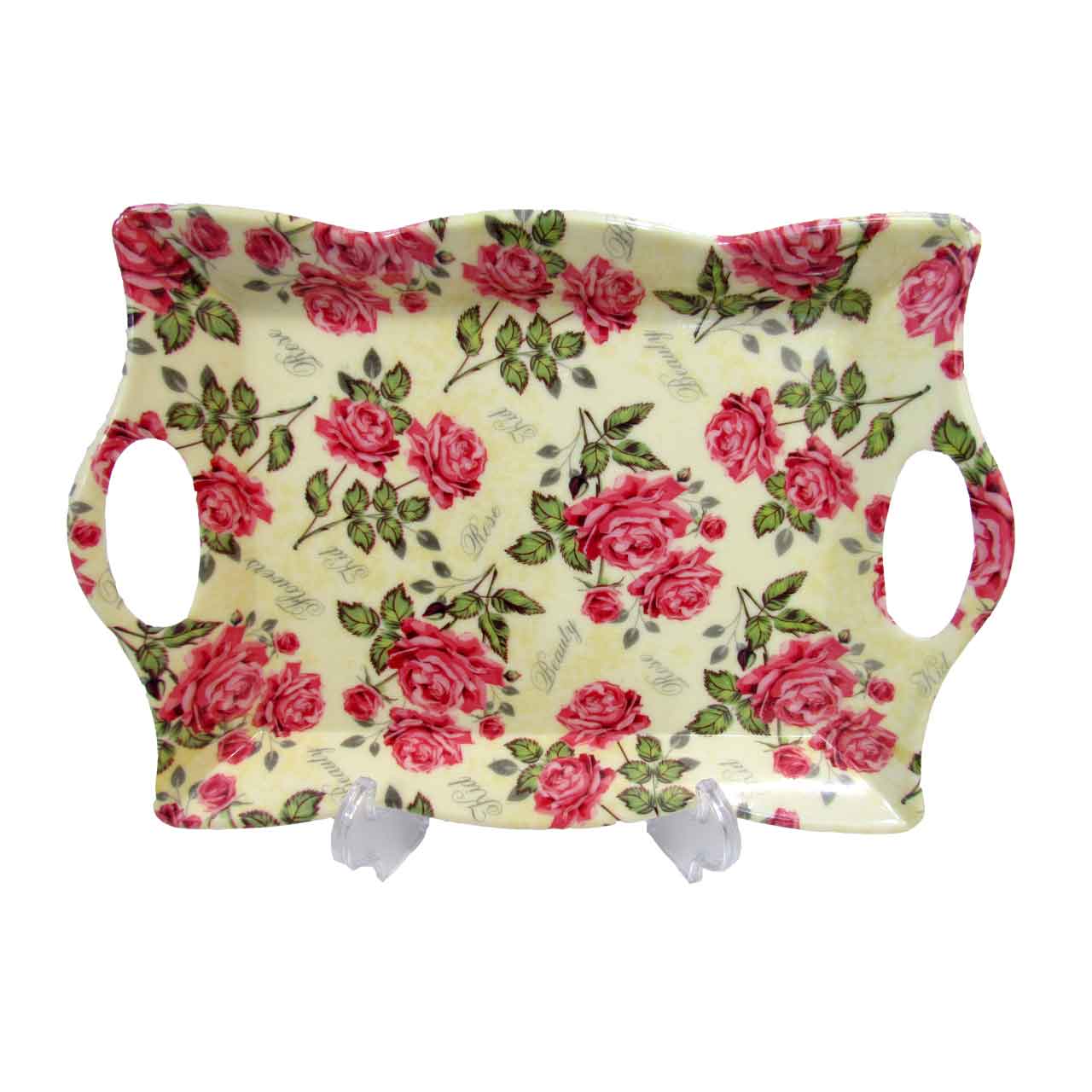 سینی ملامین مستطیل میبد یزد مدل لب گنکره سایز کوچک کد 500