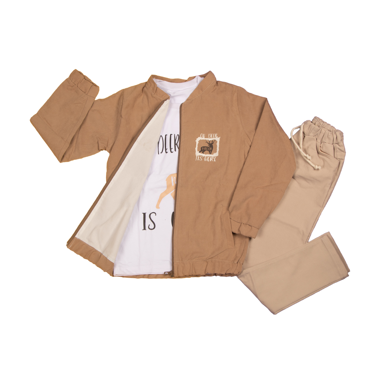 ست 3 تکه کت و شلوار پسرانه کد 204