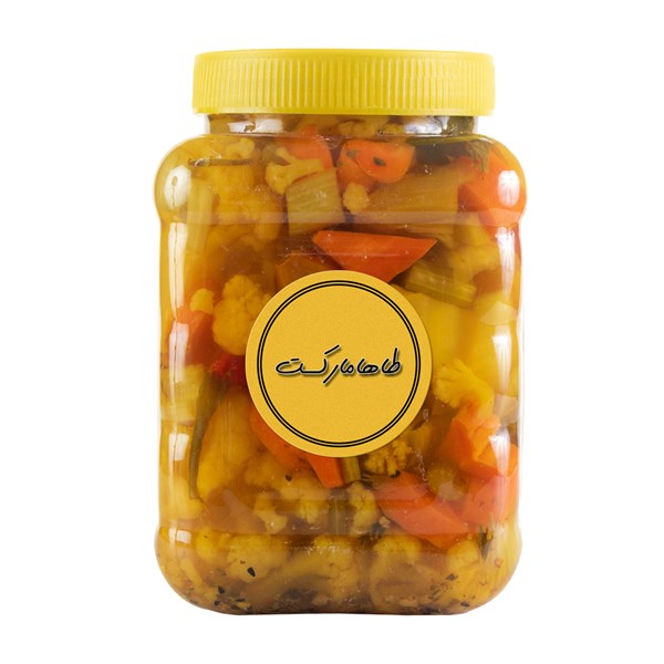 ترشی مخلوط زرد طاها مارکت 1700 گرمی