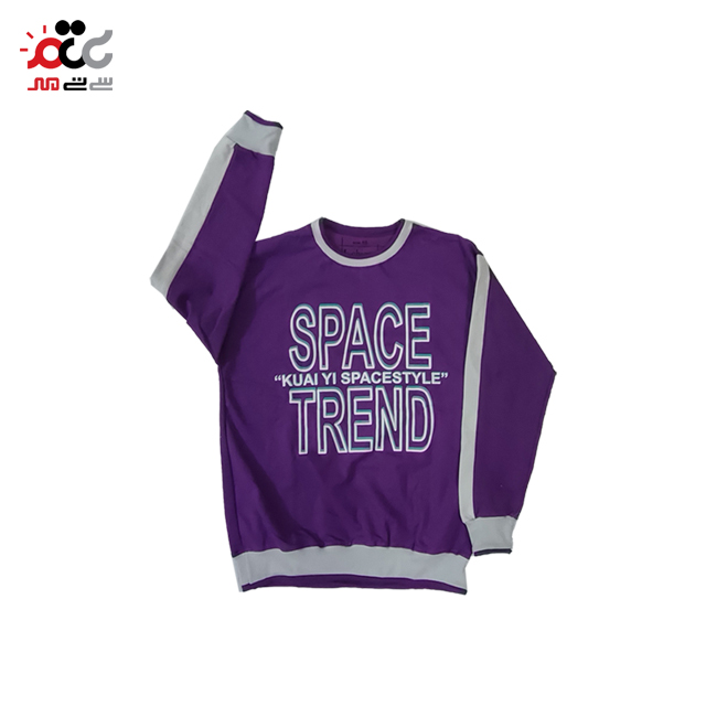 بهترین ست بلوز و شلوار بنفش طرح SPACE
