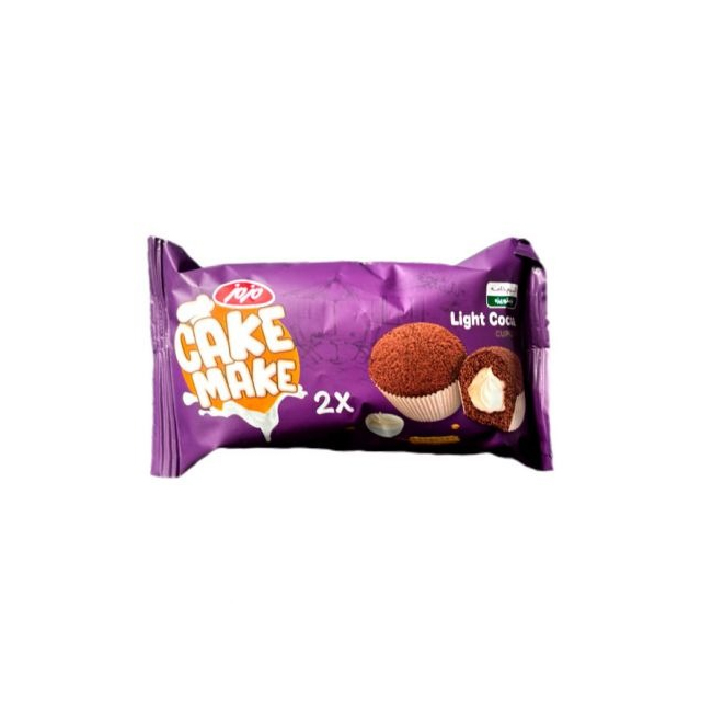 کیک دوقلو کاکائو با کرم خامه مزمز  52 گرمی