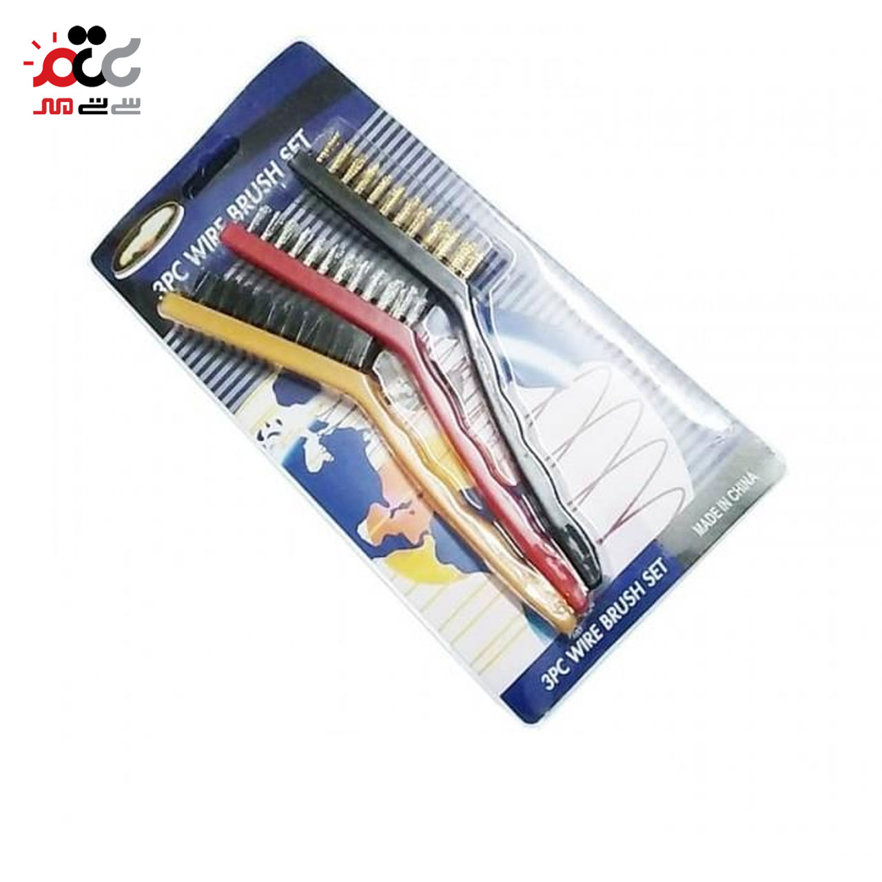 فرچه سیمی طرح مسواک بسته 3 عددی سایز بزرگ