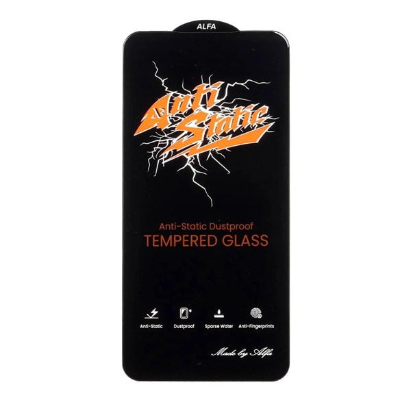 محافظ صفحه نمایش شیشه ای Full Cover Anti Static ALFA مدل Samsung Galaxy S25 FE / S24 FE / A57 / A37 / A56 / A36
