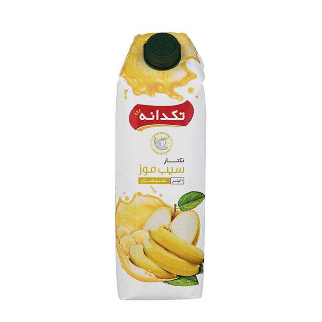 آبمیوه سیب موز تکدانه 1000 میلی لیتری