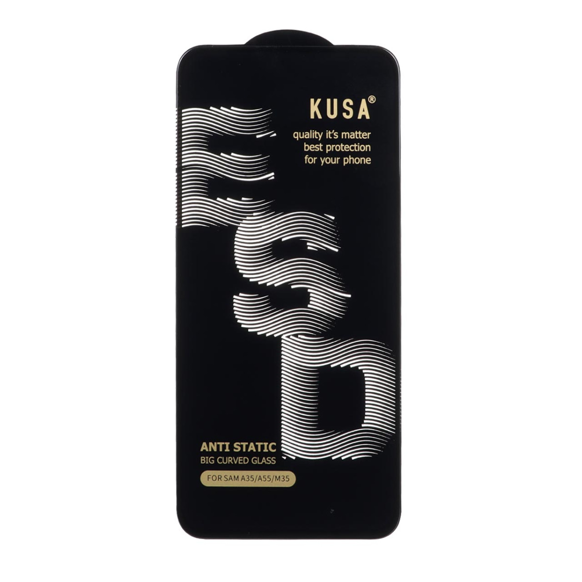 محافظ صفحه نمایش شیشه ای Full Cover Kusa Anti Static ESD مدل Samsung Galaxy A35 / A55