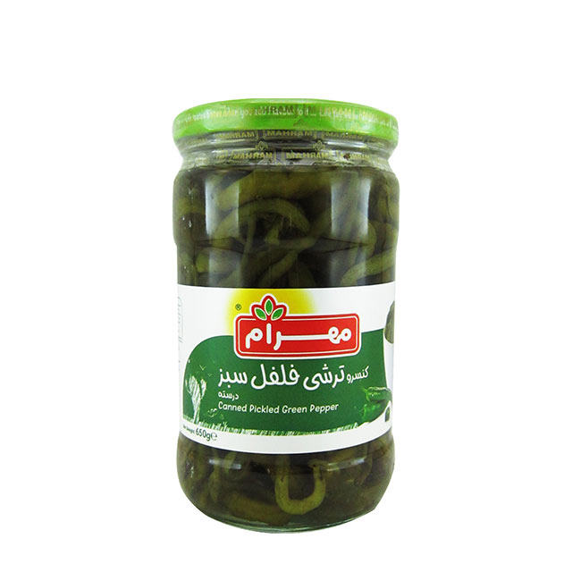 ترشی فلفل سبز مهرام 650 گرمی