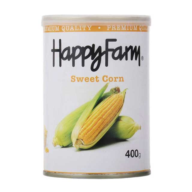 کنسرو ذرت شیرین هپی فارم 400 گرمی