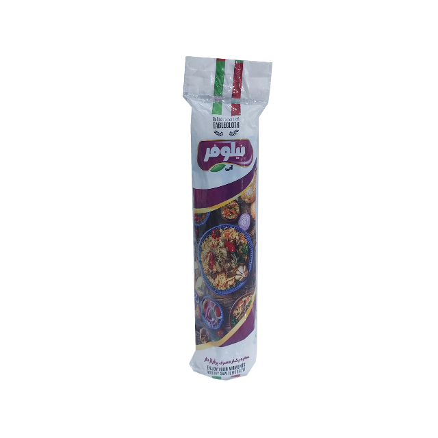 سفره یکبار مصرف پرفراژ دار نیلوفر
