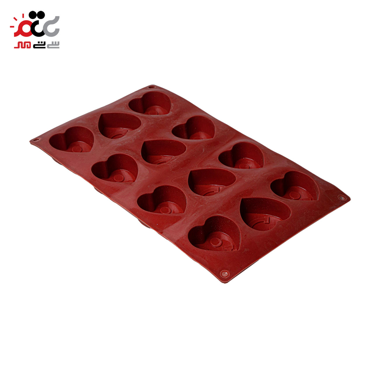 قالب کیک و ژله سیلیکونی مدل قلب 12 خانه کد 9097