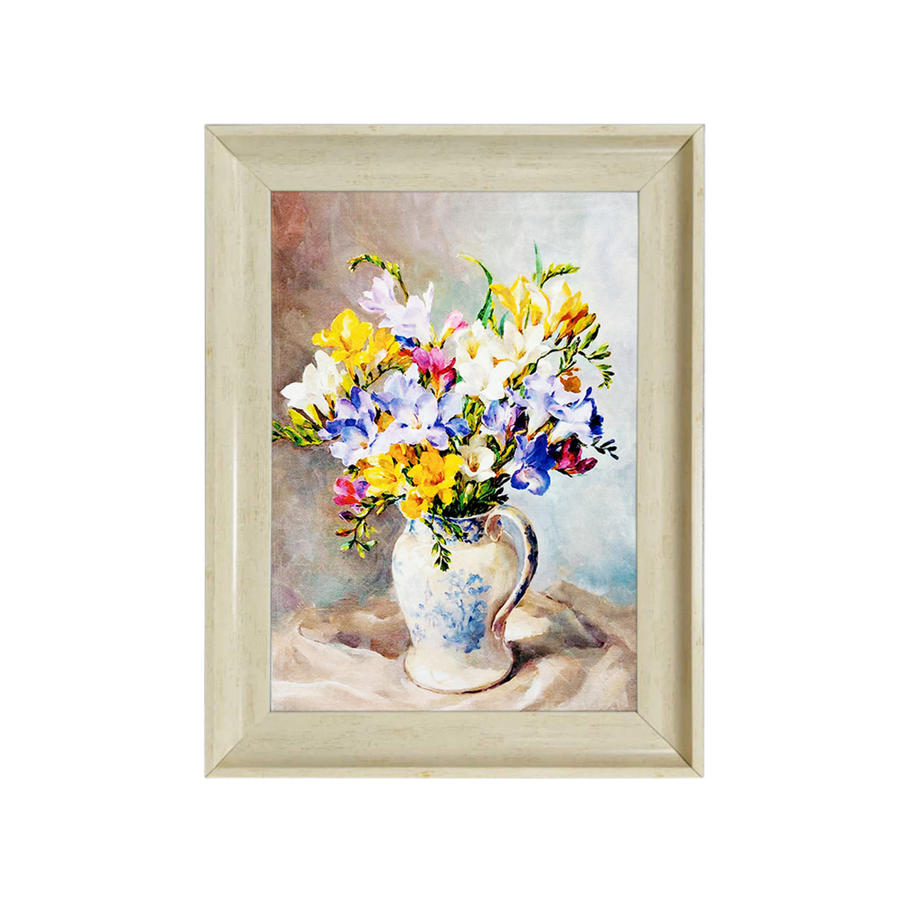 تابلو فرش چاپی طرح گل کد 12310 سایز 50×35 سانتی متری