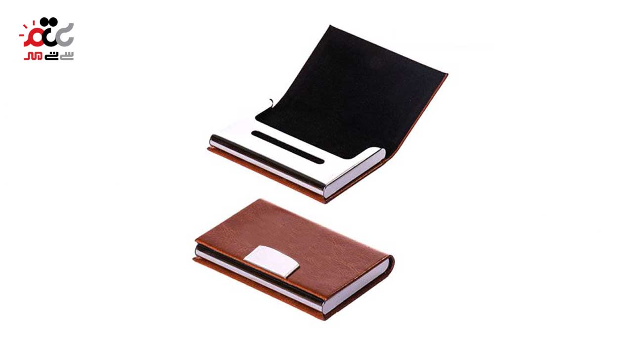 جلد کارت مگنتی چرم و فلز