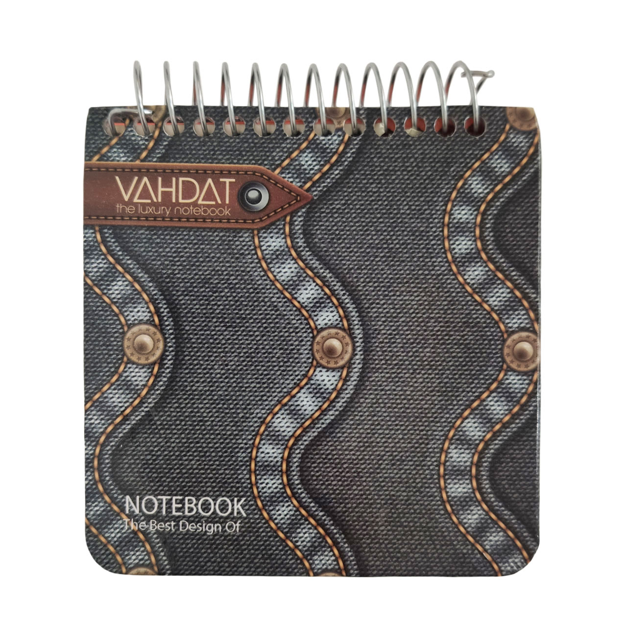 دفترچه یادداشت سیمی مربع  وحدت 100 برگ کد 2