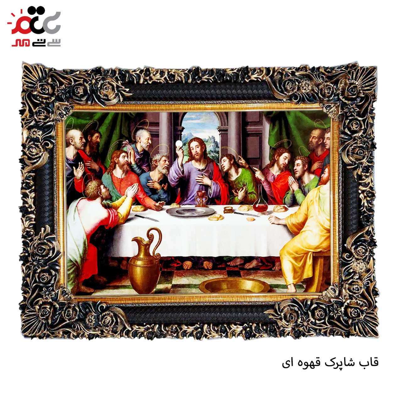 تابلو فرش چاپی طرح فرشته کد 11088 سایز 60×40 سانتی متری