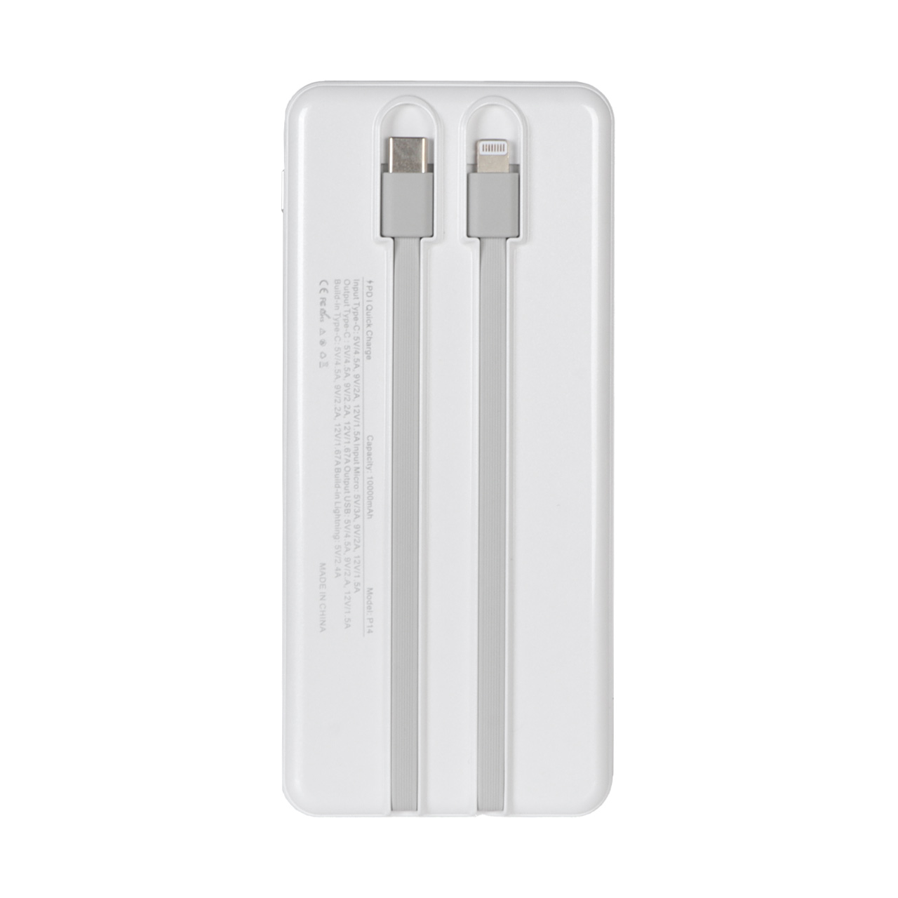پاوربانک فست شارژ VABI 10000mAh مدل P14 22.5W - سفید