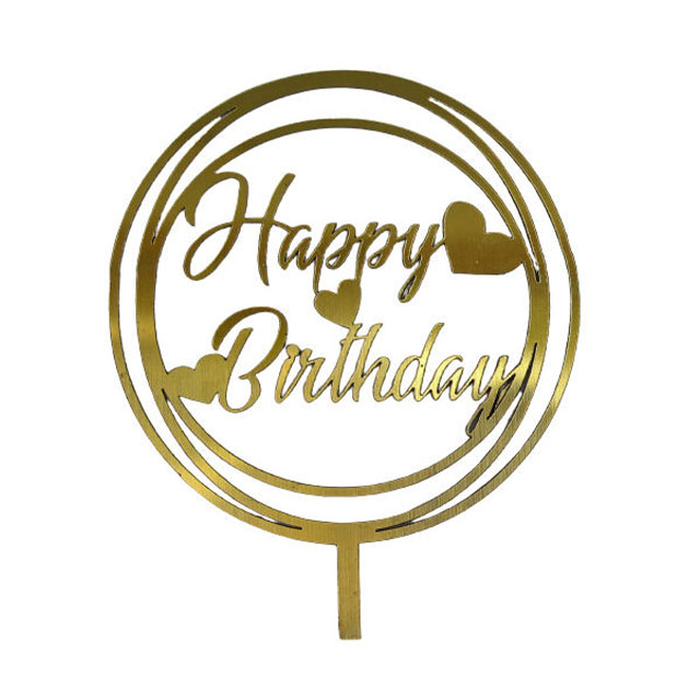 تاپر کیک طرح Happy Birthday کد 22