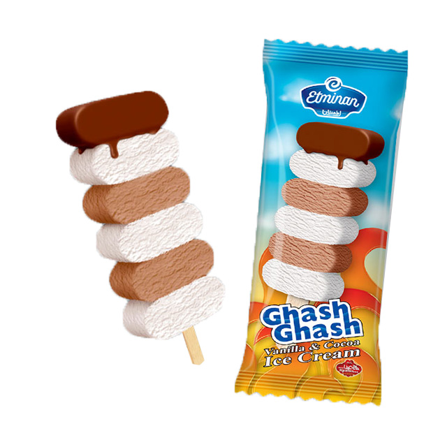 بستنی چوبی کبابی قاش قاش اطمینان 55 گرمی