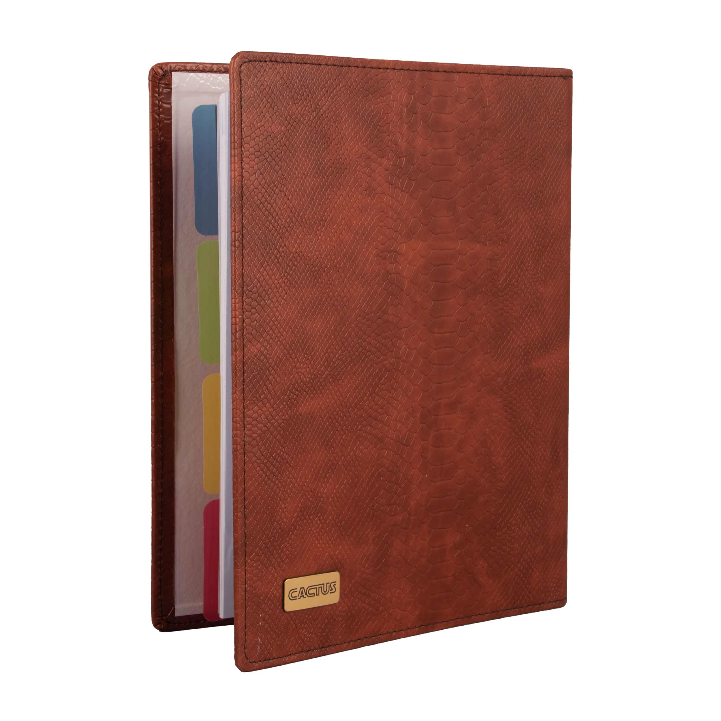 کلاسور قفل پلاستیک چرمی کاکتوس 100 برگ