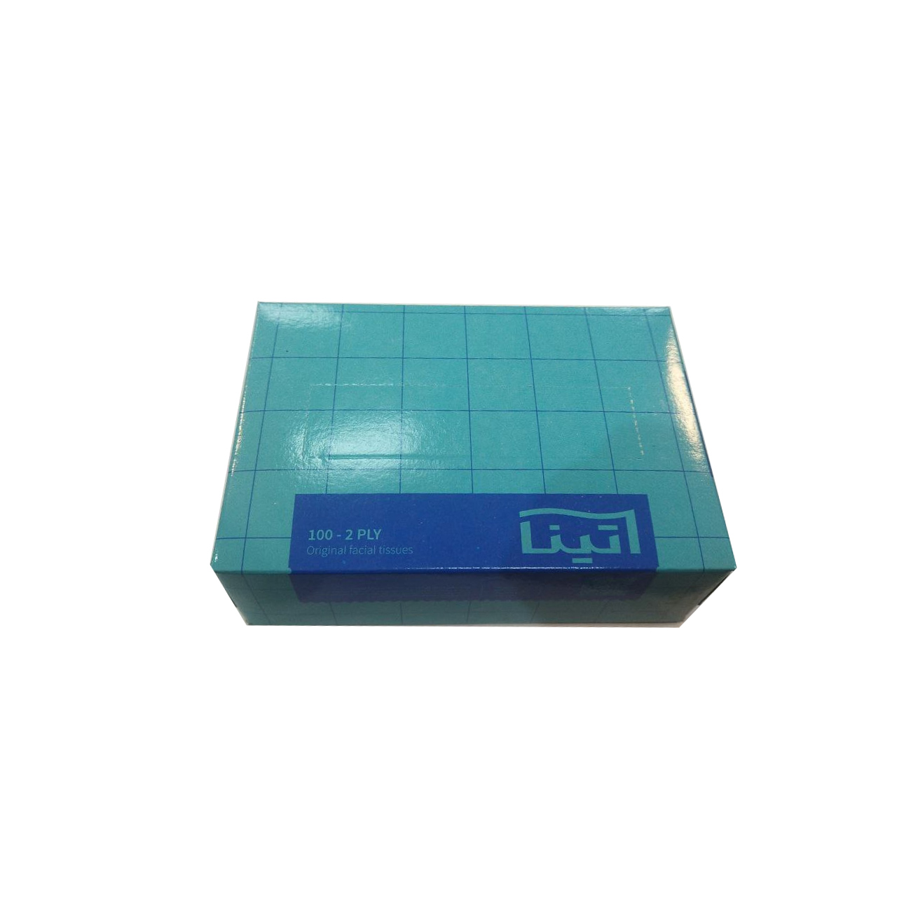دستمال کاغذی جعبه ای ماشینی دولایه تینا 100 برگی