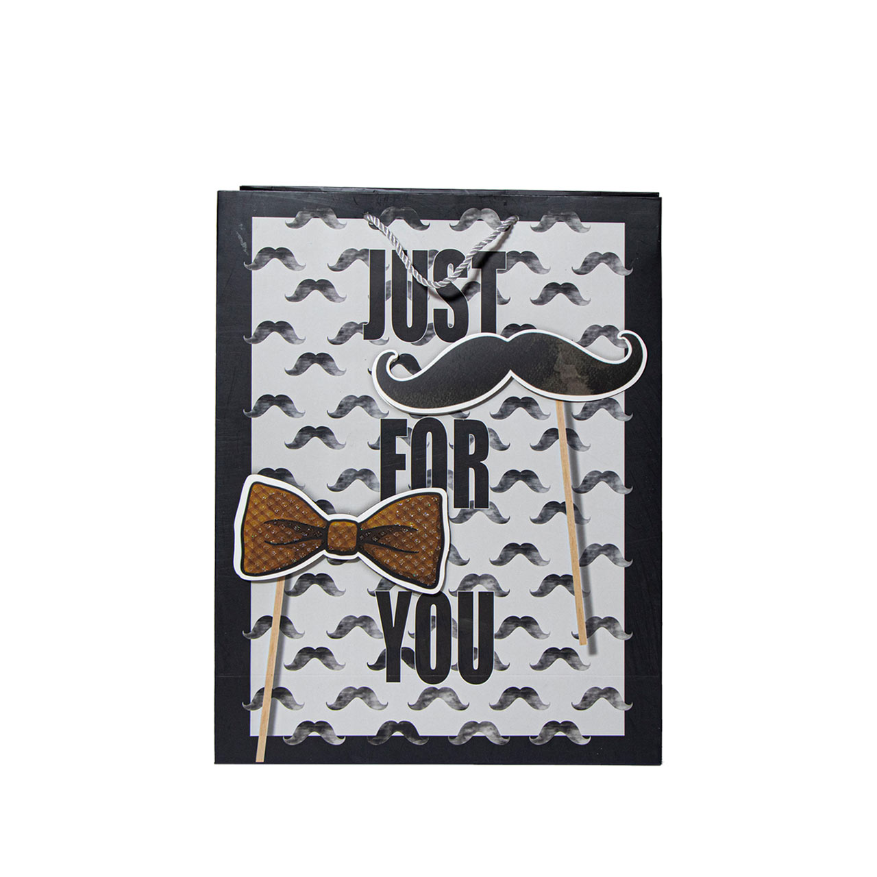 ساک دستی گلاسه طرح سبیل