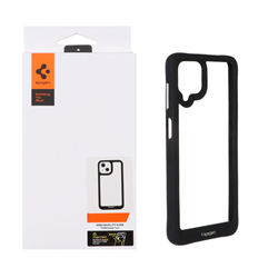قاب اورجینال Spigen مدل Samsung Galaxy A12 / M12 / F12 - شفاف مشکی