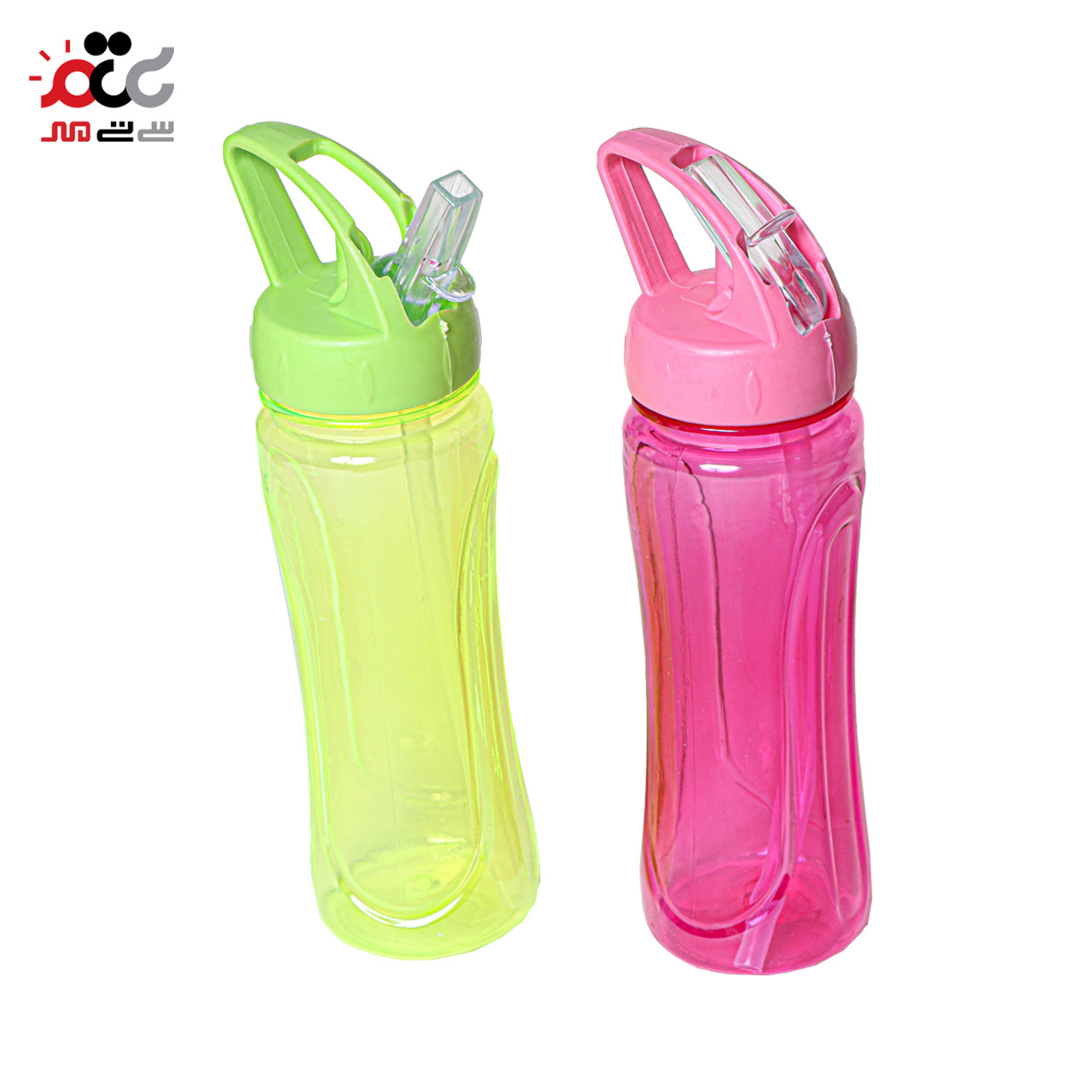 قمقمه پلاستیکی مانیسام مدل نی دار و دسته دار