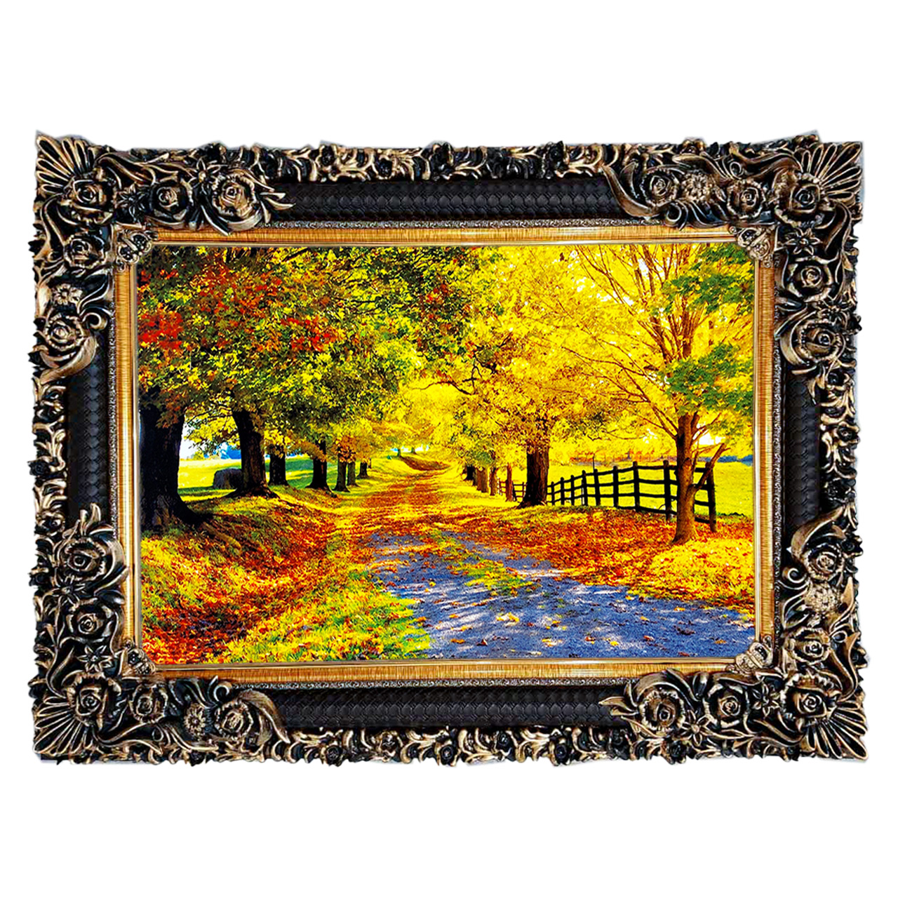 تابلو فرش چاپی طرح منظره کد 10210 سایز 70×50 سانتی متری