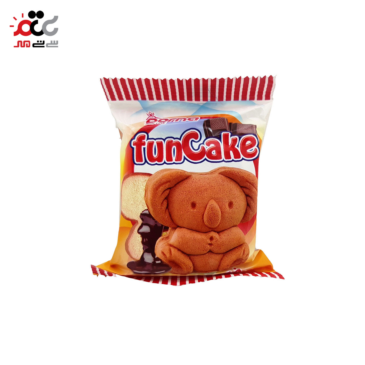 کیک عروسکی با مغزی کرم کاکائویی درنا 35 گرمی بسته 14 عددی
