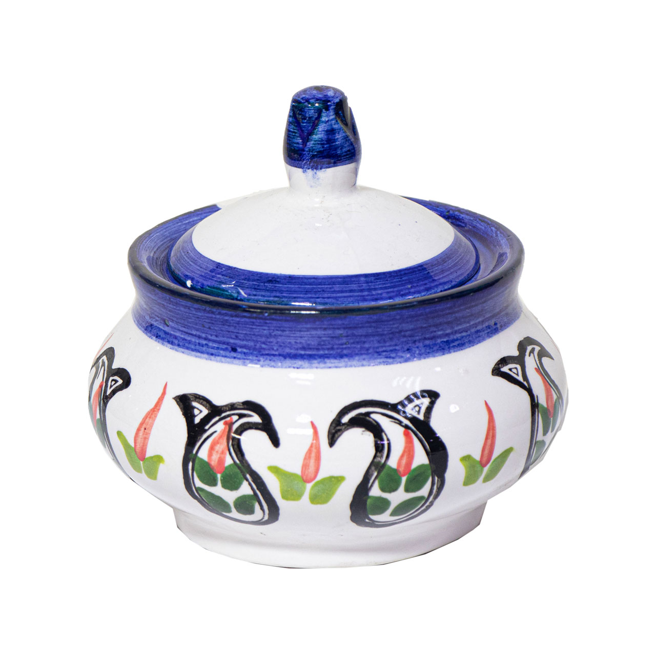 قندان سفالی مدل ترمه