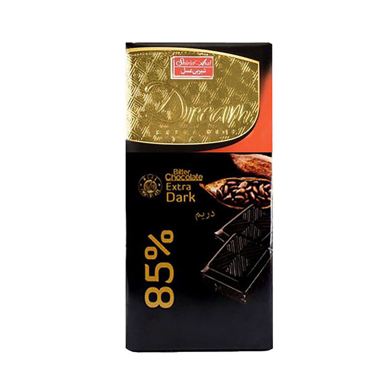 شکلات تلخ 85 درصد دریم اسمارت شیرین عسل 100 گرمی