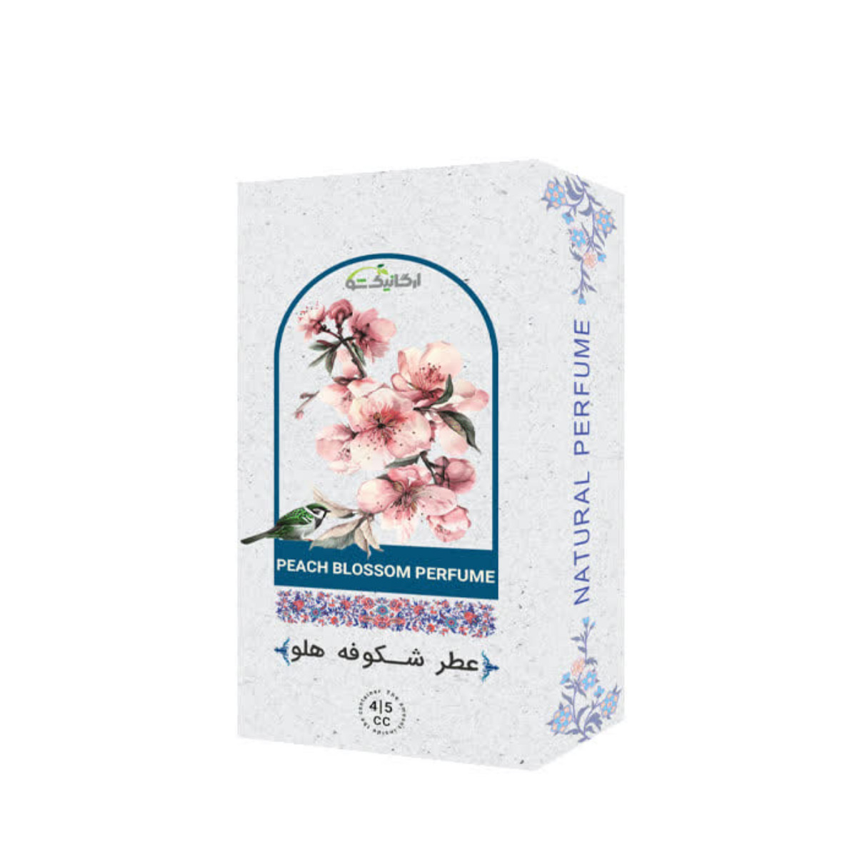 عطر جیبی ارگانیک شو مدل شکوفه هلو حجم 4 میلی لیتری