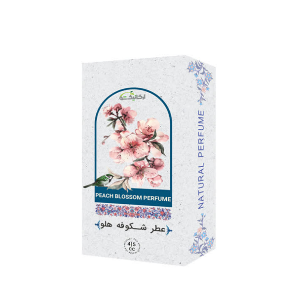 عطر جیبی ارگانیک شو مدل شکوفه هلو حجم 4 میلی لیتری