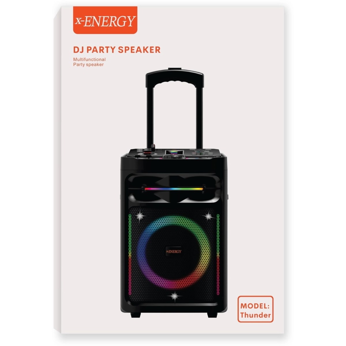 اسپیکر بی سیم X-Energy مدل Thunder Party Box - مشکی (گارانتی IPM)