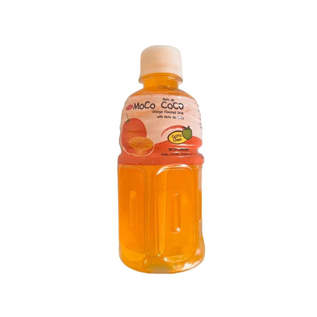 نوشیدنی بدون گاز پرتقال موکو کوکو حاوی تکه های نارگیل 320 میلی لیتری