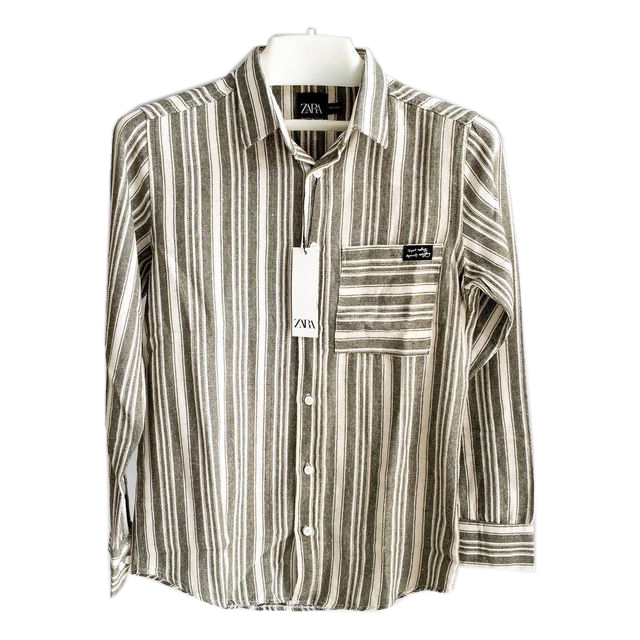 پیراهن آستین بلند مردانه مدل راه راه