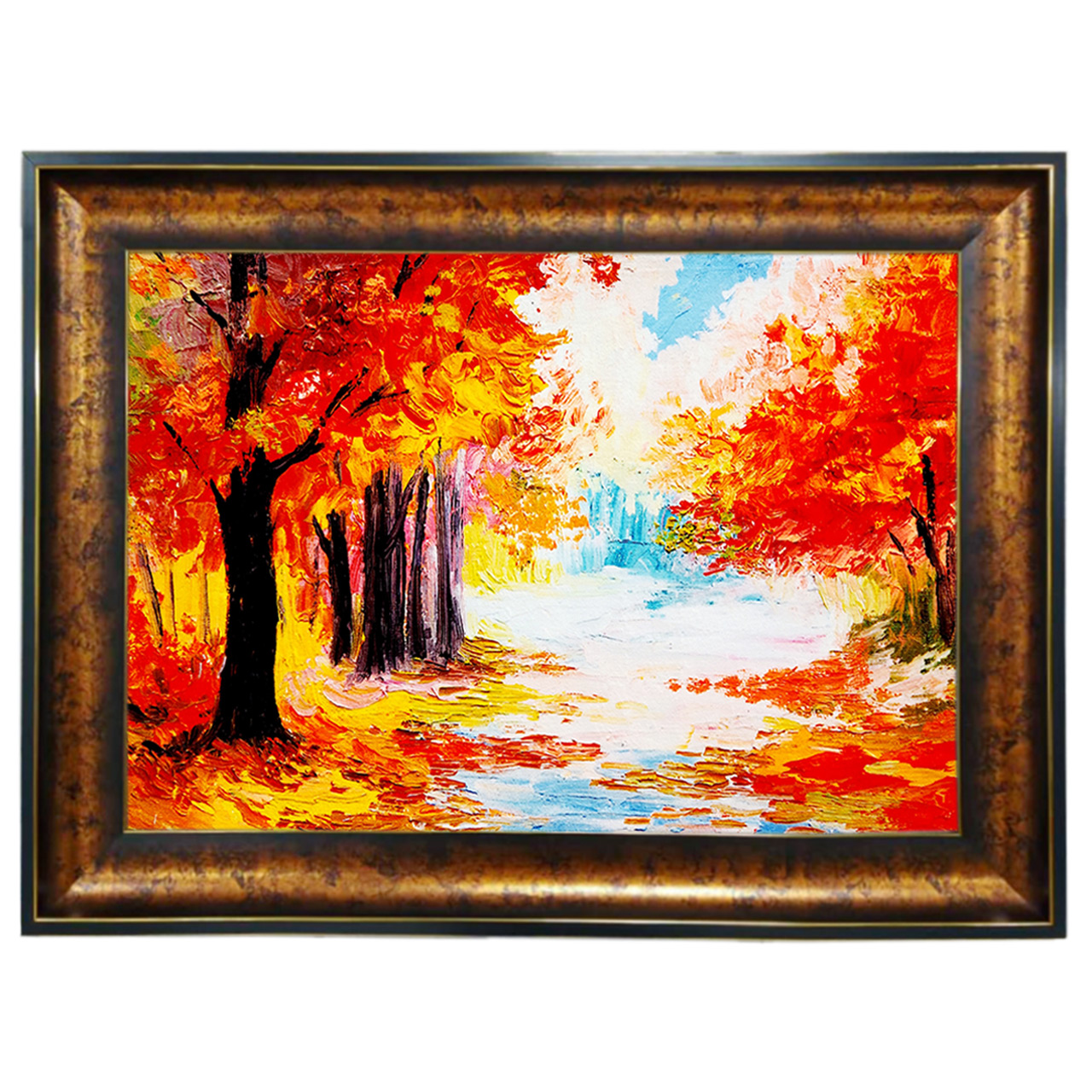 تابلو فرش چاپی طرح منظره کد 10006 سایز 100×50 سانتی متری