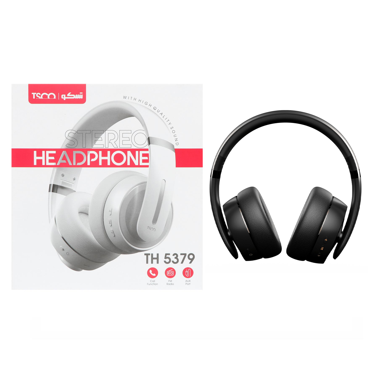 هدفون بی سیم TSCO مدل TH 5379 - مشکی