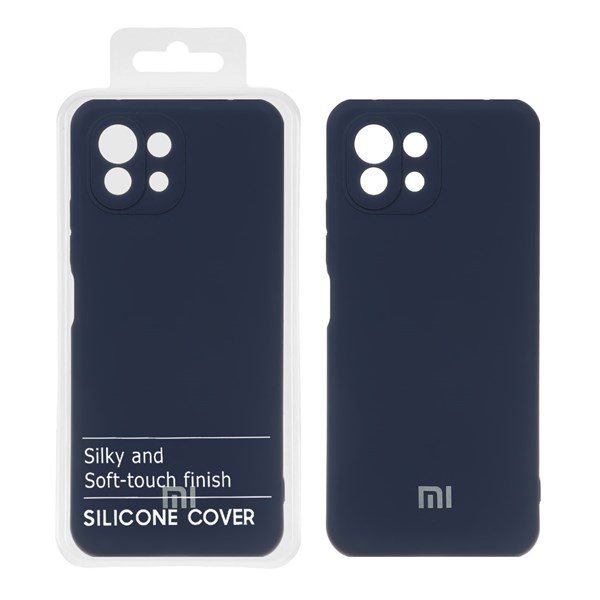 قاب نیو سیلیکون محافظ لنزدار RFF مدل Xiaomi Mi 11 Lite - سرمه ای (پک دار)